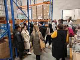 Exkurzia žiakov odboru obchodný pracovník do Logistického centra STRED, a. s. Krupina