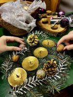 Adventná výzdoba školských dielní