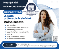 Druhé kolo prijímacích skúšok